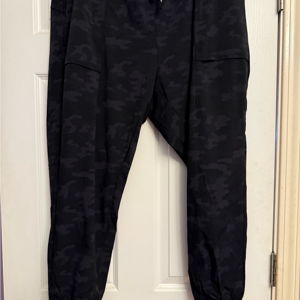 Women's Black Camouflage Jogger Pants